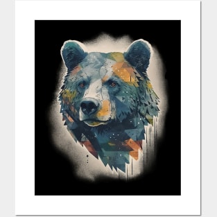 Bear head Posters and Art